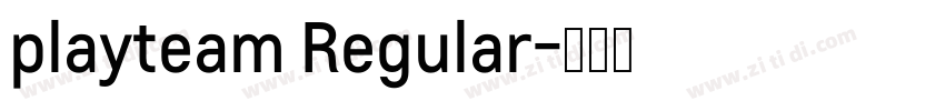 playteam Regular字体转换